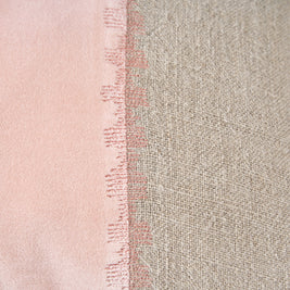 The Velvet Divorce Cushion Cover - Natural Pink - 30x50