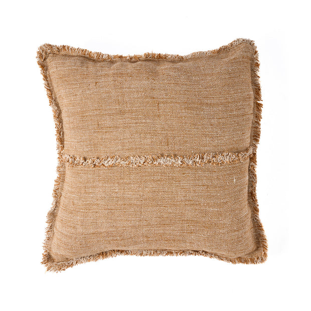The Sahara Fringe Cushion Cover - Natural Brown - 50 x 50 cm