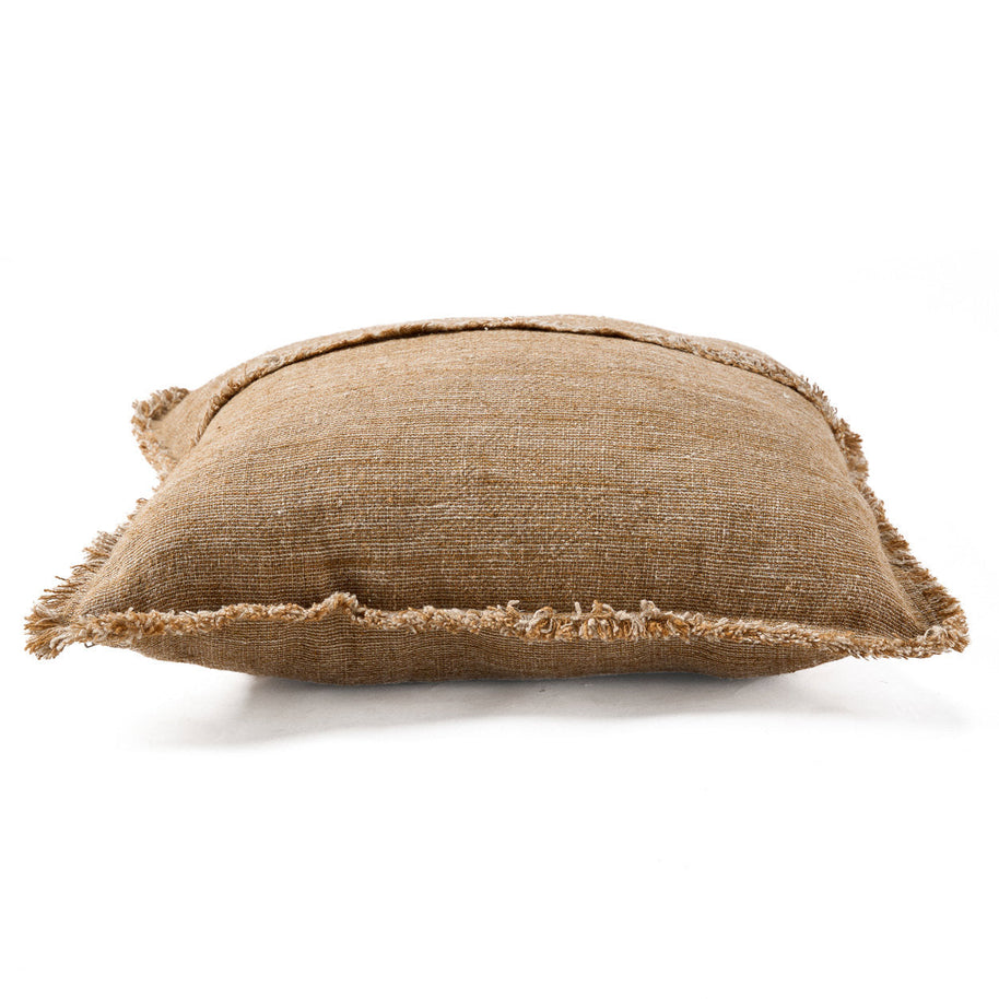 The Sahara Fringe Cushion Cover - Natural Brown - 50 x 50 cm
