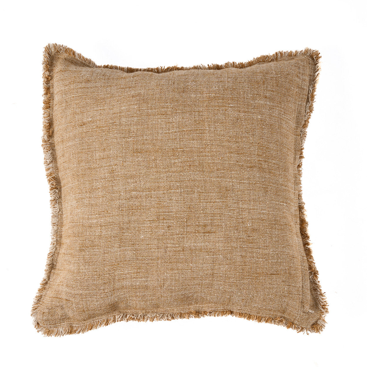 The Sahara Fringe Cushion Cover - Natural Brown - 50 x 50 cm