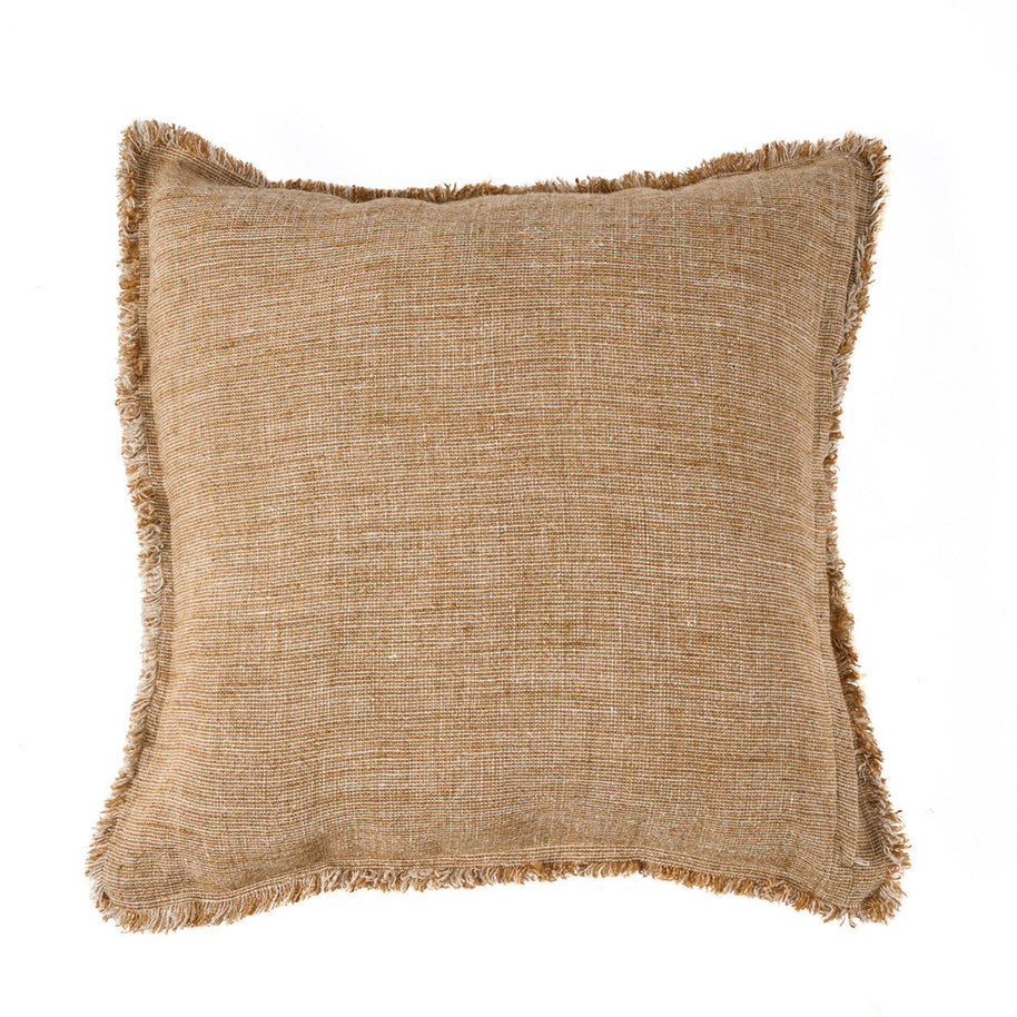 The Sahara Fringe Cushion Cover - Natural Brown - 50 x 50 cm