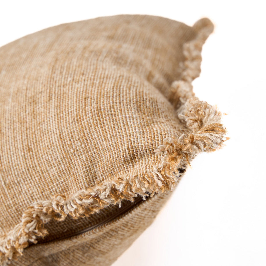 The Sahara Fringe Cushion Cover - Natural Brown - 50 x 50 cm