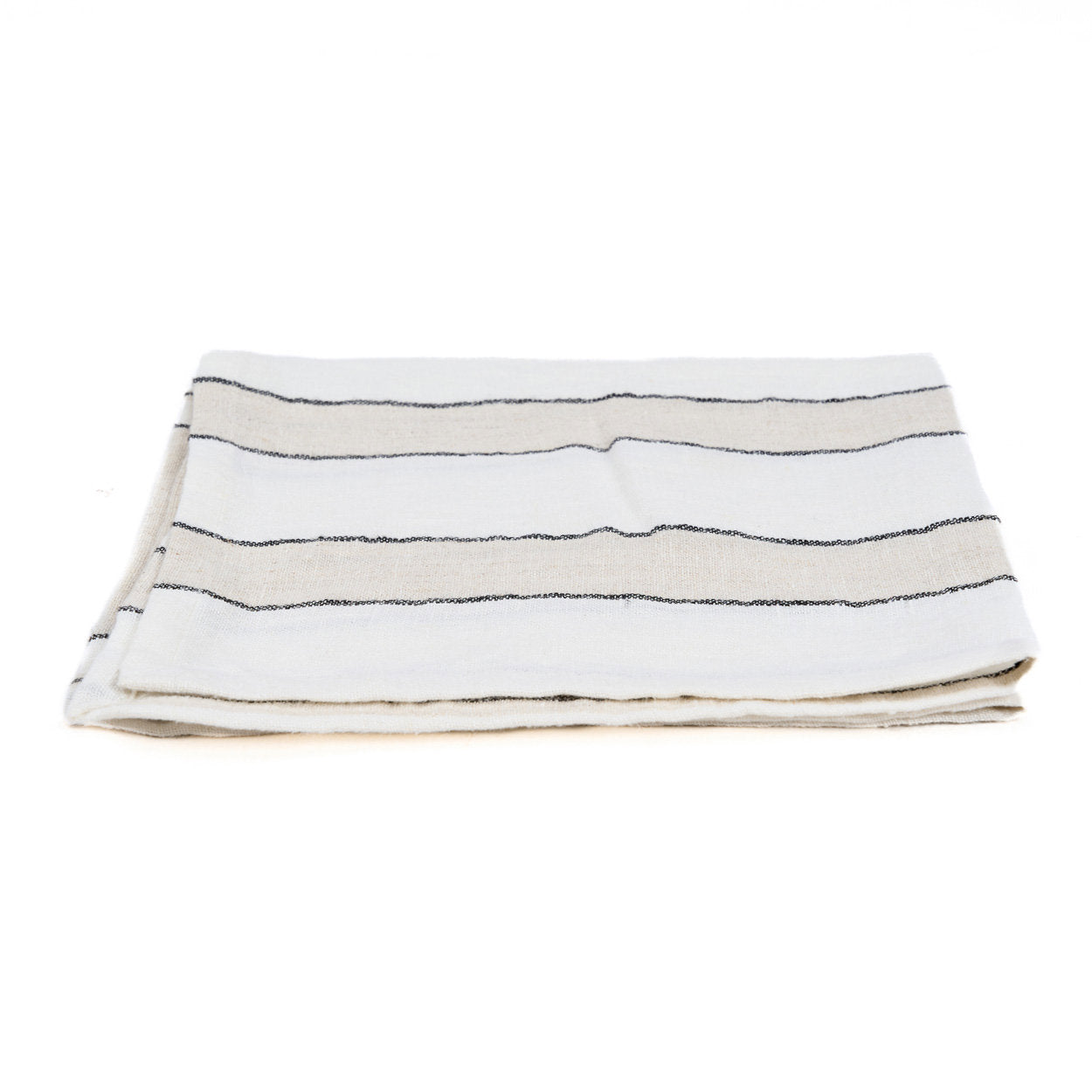 Die Provence-Serviette - Natur/Schwarz/Weiß - 45x45