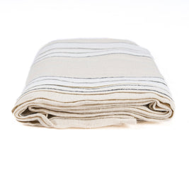 Provence tablecloth - natural black and white - 150 x 250 cm
