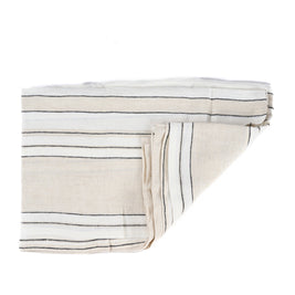 The Provence Tablecloth - Natural Black and White - 150 x 300 cm