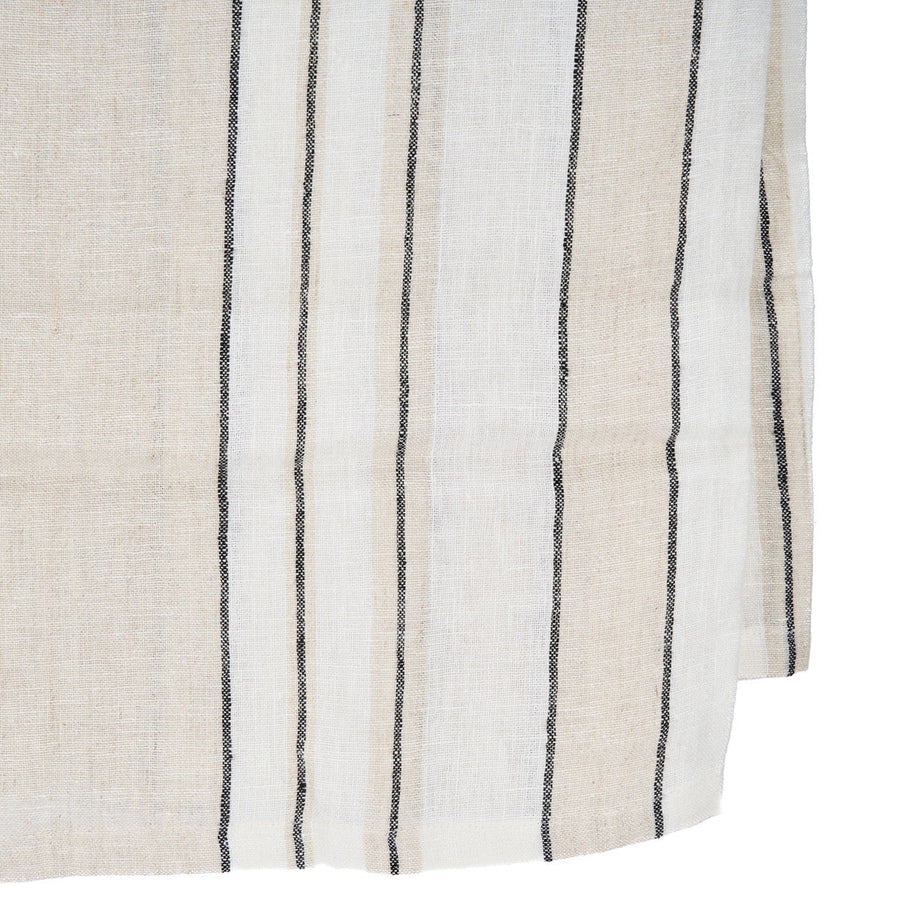 The Provence Tablecloth - Natural Black and White - 150 x 300 cm