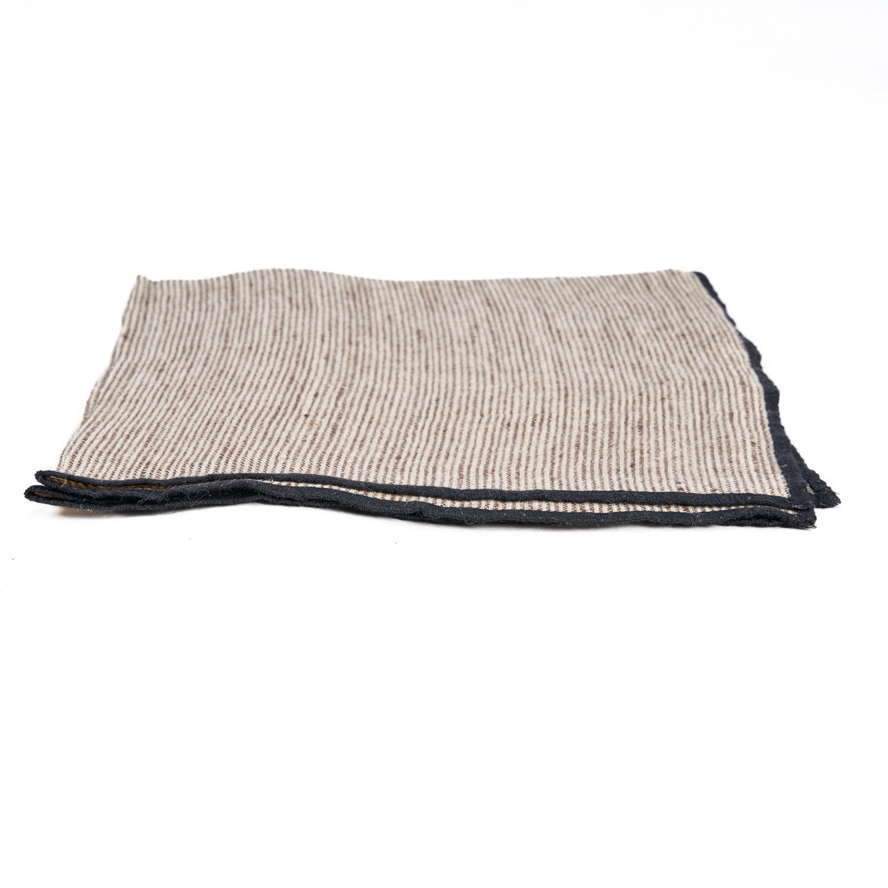 The Code Leinenserviette - Natural Black - 45 x 45 cm