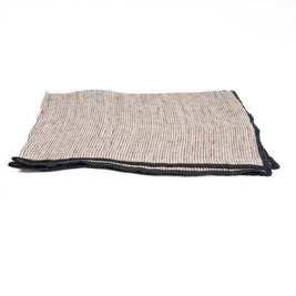 The Code Leinenserviette - Natural Black - 45 x 45 cm