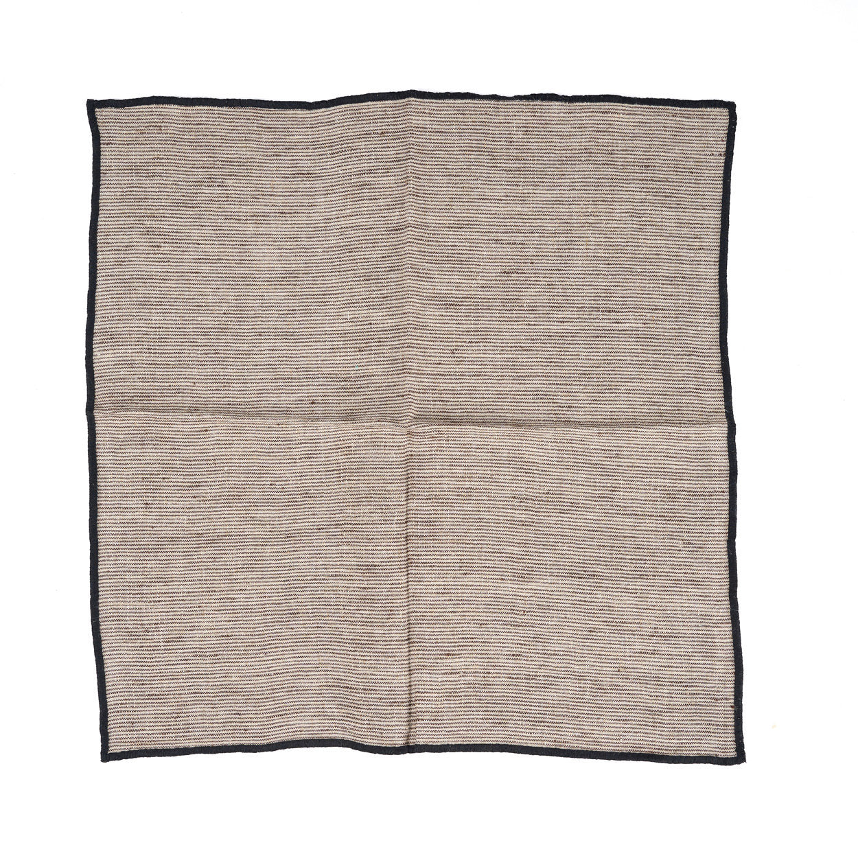 The Code Leinenserviette - Natural Black - 45 x 45 cm