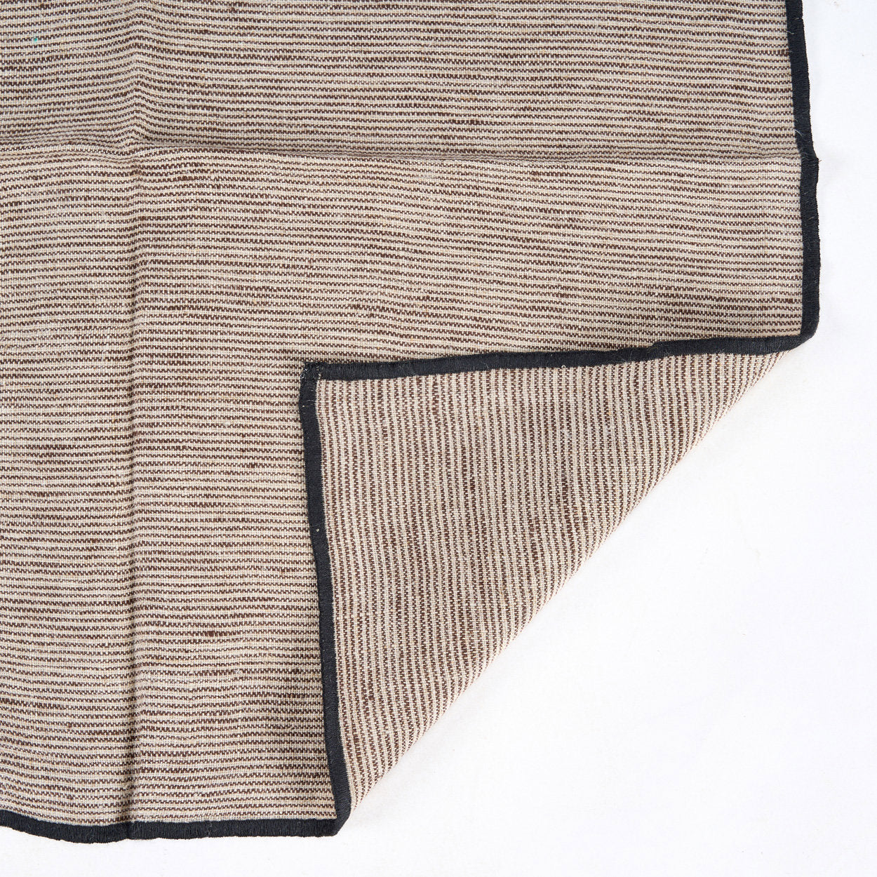 The Code Leinenserviette - Natural Black - 45 x 45 cm
