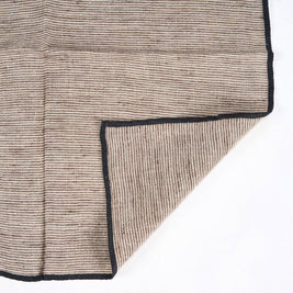 The Code Leinenserviette - Natural Black - 45 x 45 cm
