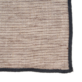 The Code Leinenserviette - Natural Black - 45 x 45 cm