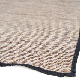 The Code Leinenserviette - Natural Black - 45 x 45 cm