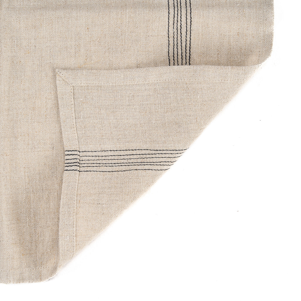 The Lint Biscuit Napkin - Natural Black - 45 x 45 cm
