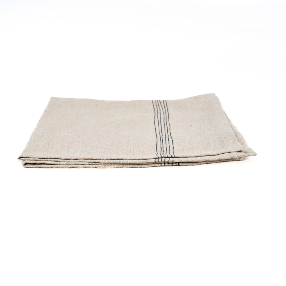 The Lint Biscuit Napkin - Natural Black - 45 x 45 cm