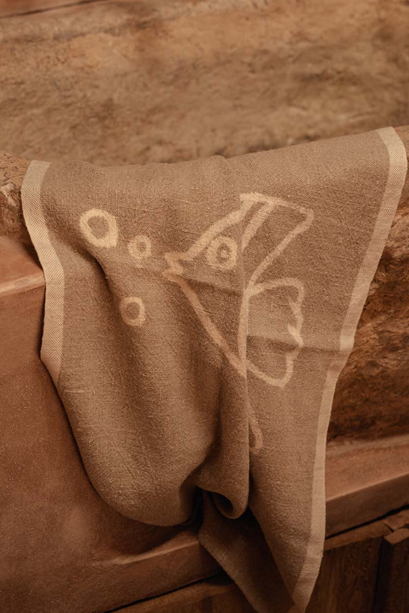 The Linen Fish Tea Towel - Natural White - 50 x 70 cm