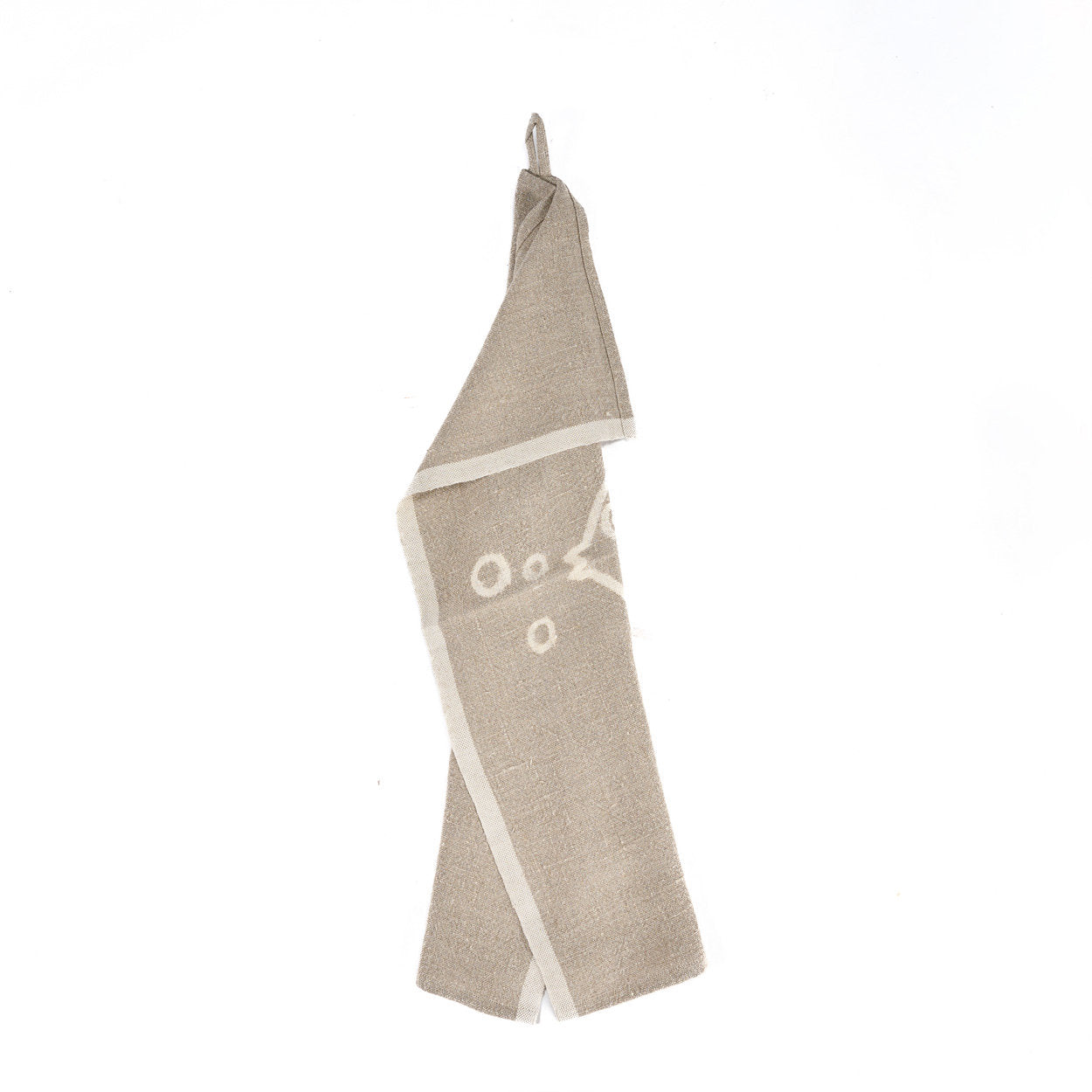 The Linen Fish Tea Towel - Natural White - 50 x 70 cm