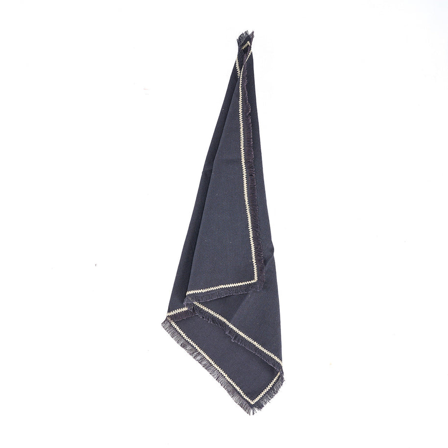The Tuscany Napkin - Black Natural - 45x45