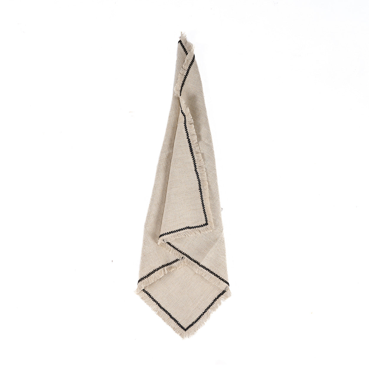 The Tuscany Napkin - Natural Black - 45 x 45 cm