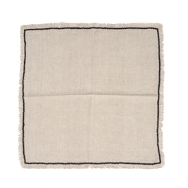 The Tuscany Napkin - Natural Black - 45 x 45 cm