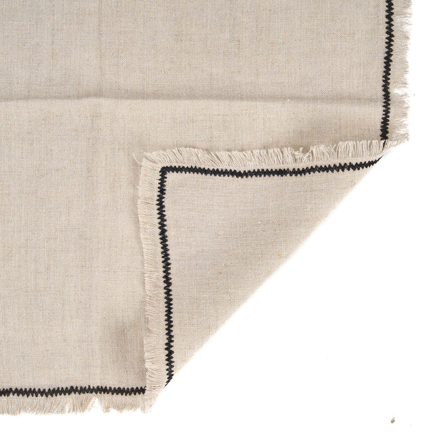 The Tuscany Napkin - Natural Black - 45 x 45 cm
