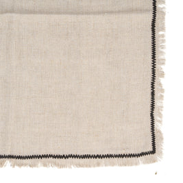 The Tuscany Napkin - Natural Black - 45 x 45 cm