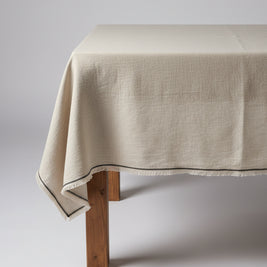 The Tuscany Tablecloth - Natural Black - 150x250