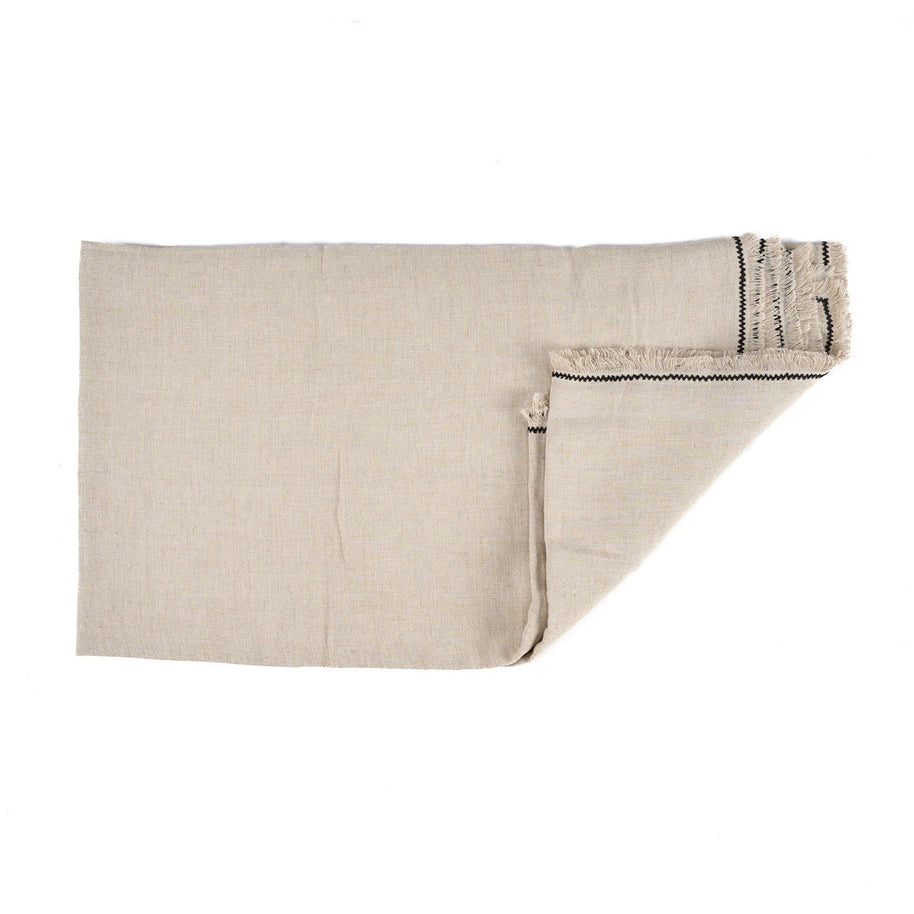 The Tuscany Tablecloth - Natural Black - 150x300