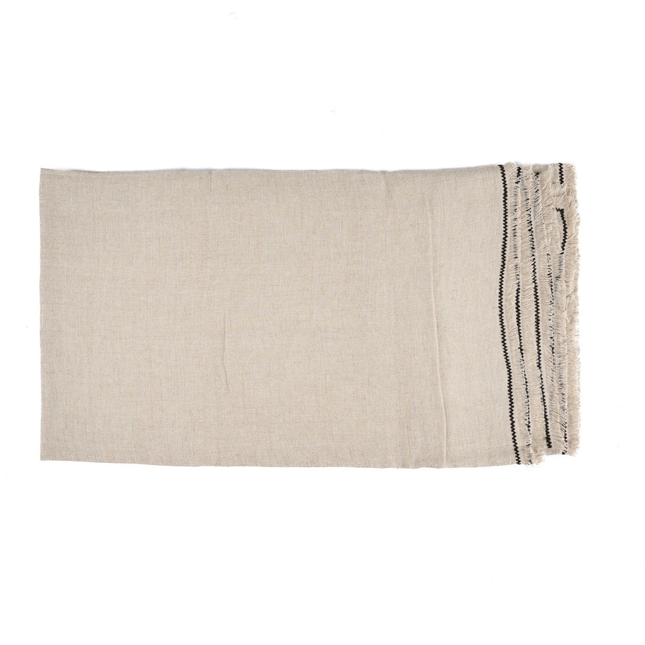 The Tuscany Tablecloth - Natural Black - 150x300