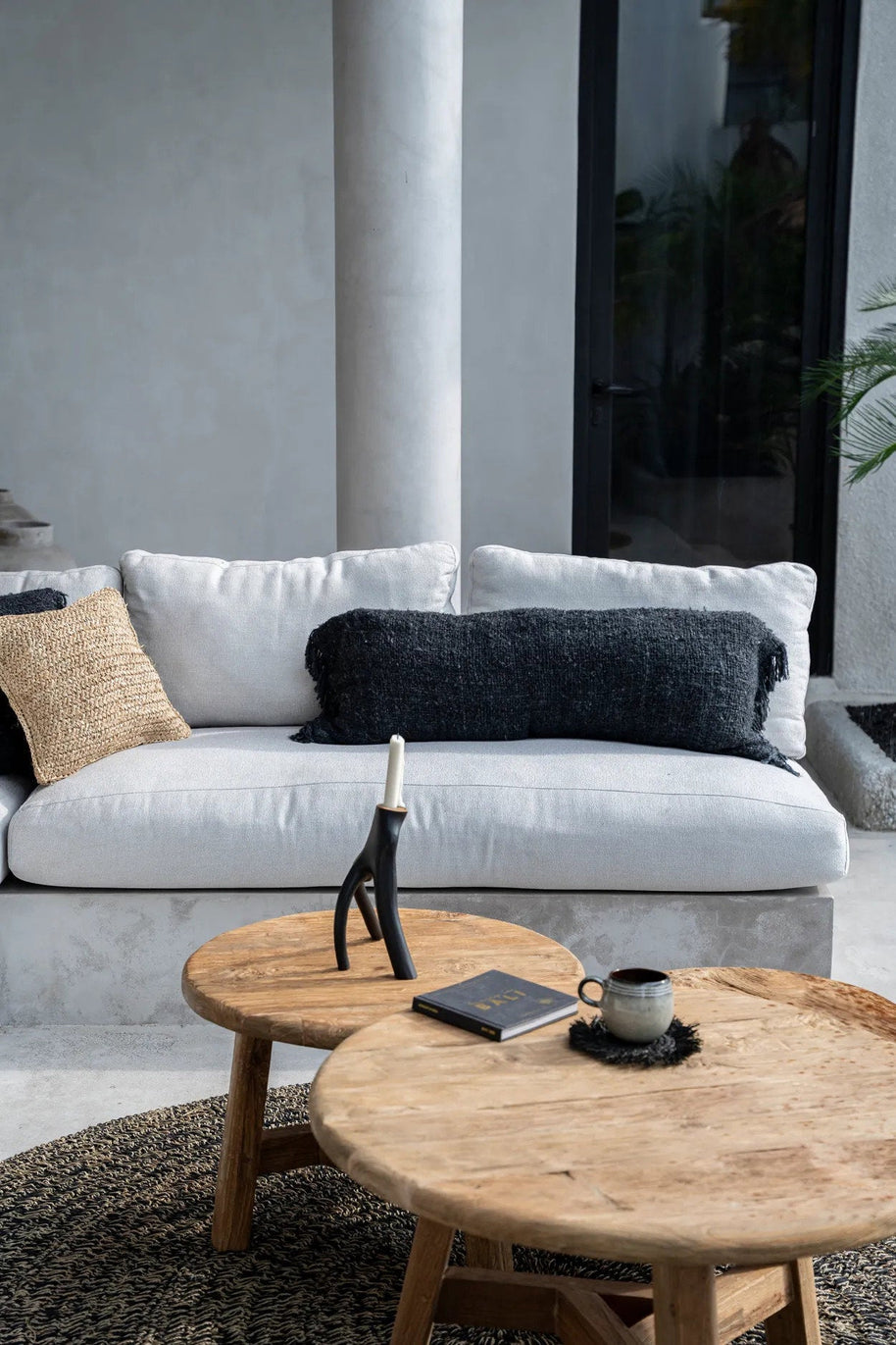 The Oh My Gee Cushion Cover - Black/Navy - 35 x 100 cm