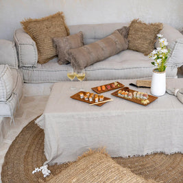 The Oh My Gee Cushion Cover - Concrete Velvet - 35 x 100 cm