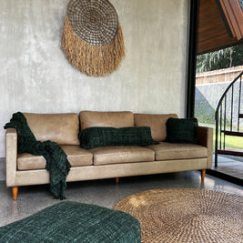 The Oh My Gee Cushion Cover - Forest Green - 35 x 100 cm