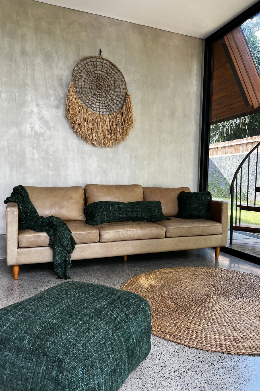 The Oh My Gee Cushion Cover - Forest Green - 35 x 100 cm