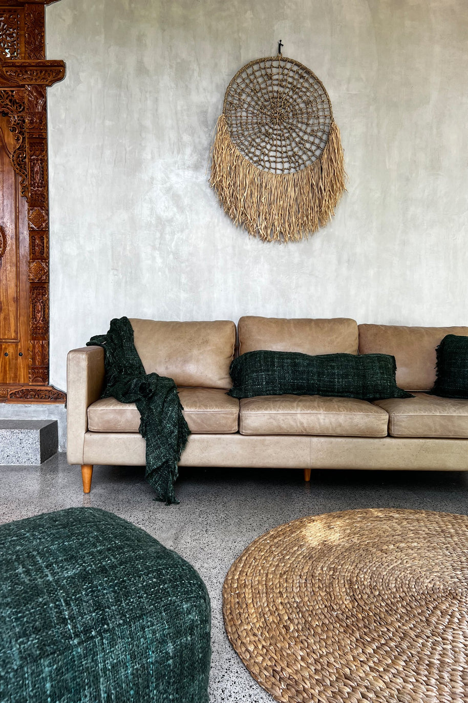 The Oh My Gee Cushion Cover - Forest Green - 35 x 100 cm