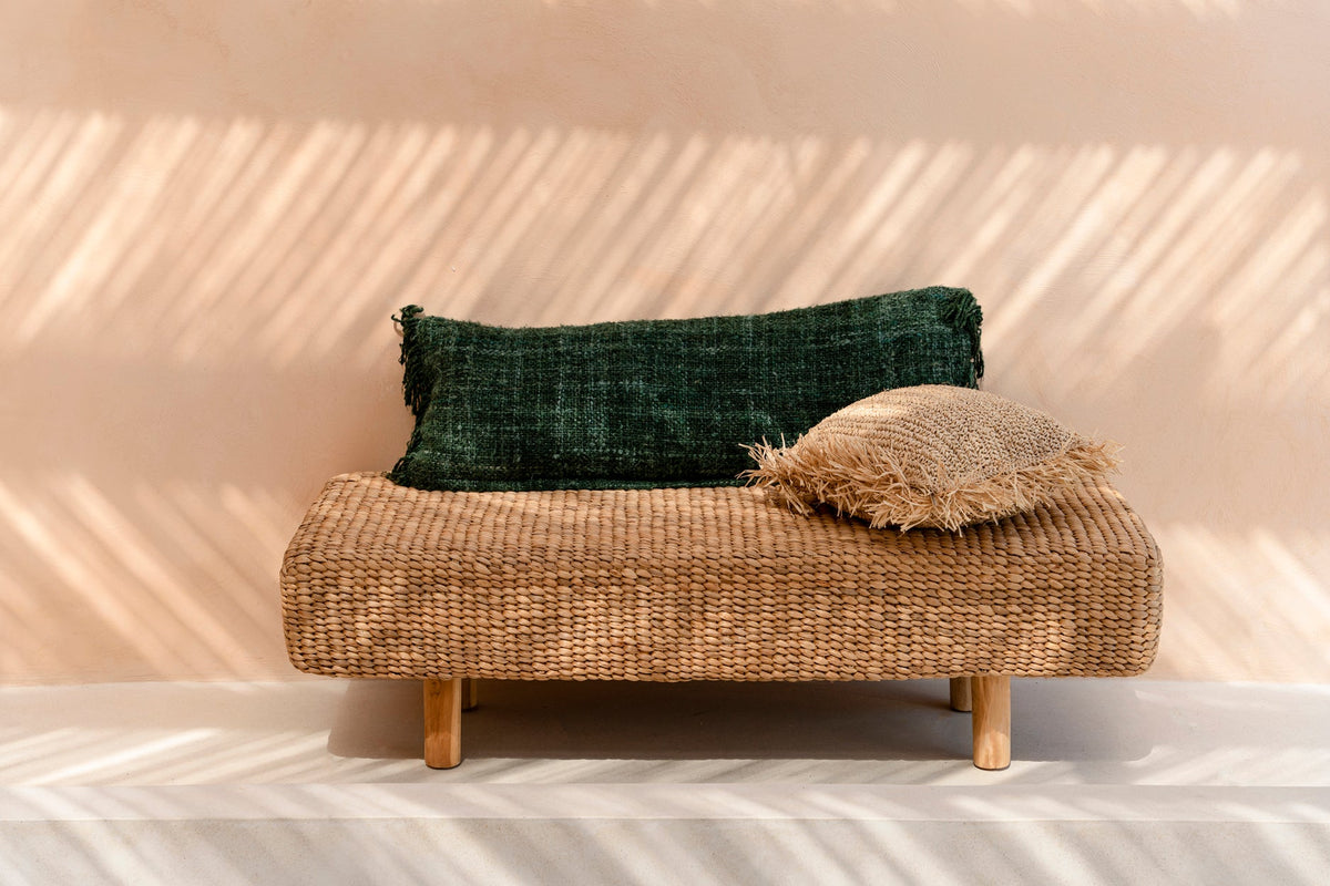 The Oh My Gee Cushion Cover - Forest Green - 35 x 100 cm