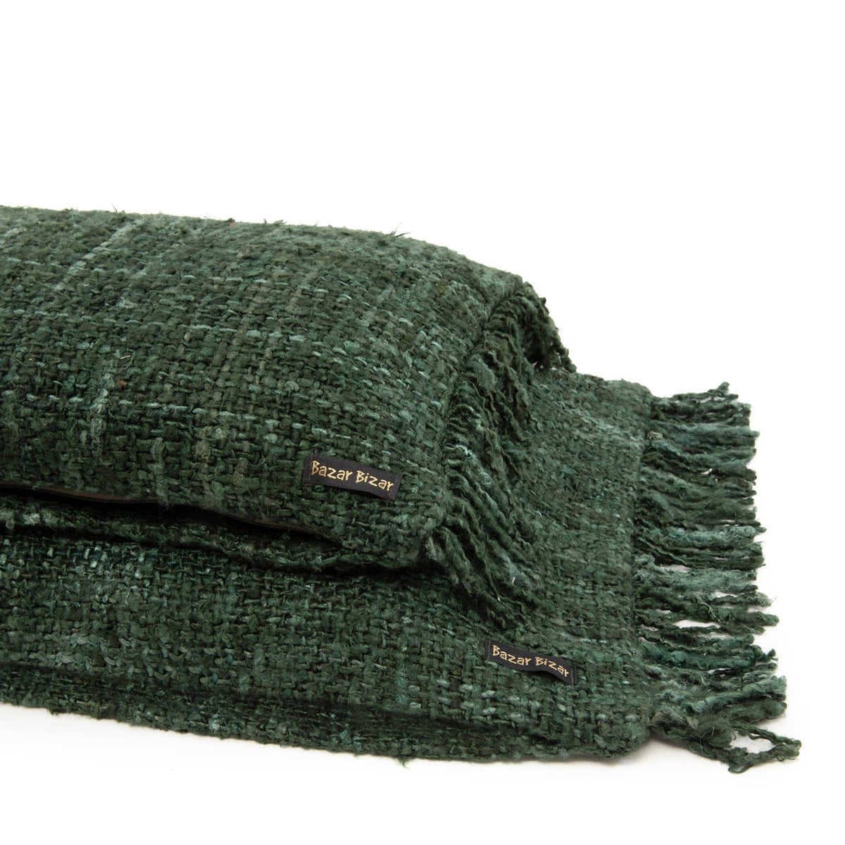 The Oh My Gee Cushion Cover - Forest Green - 35 x 100 cm