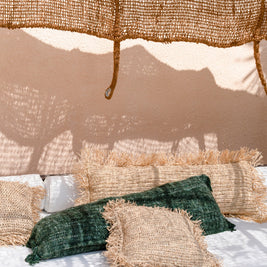 The Oh My Gee Cushion Cover - Forest Green - 35 x 100 cm