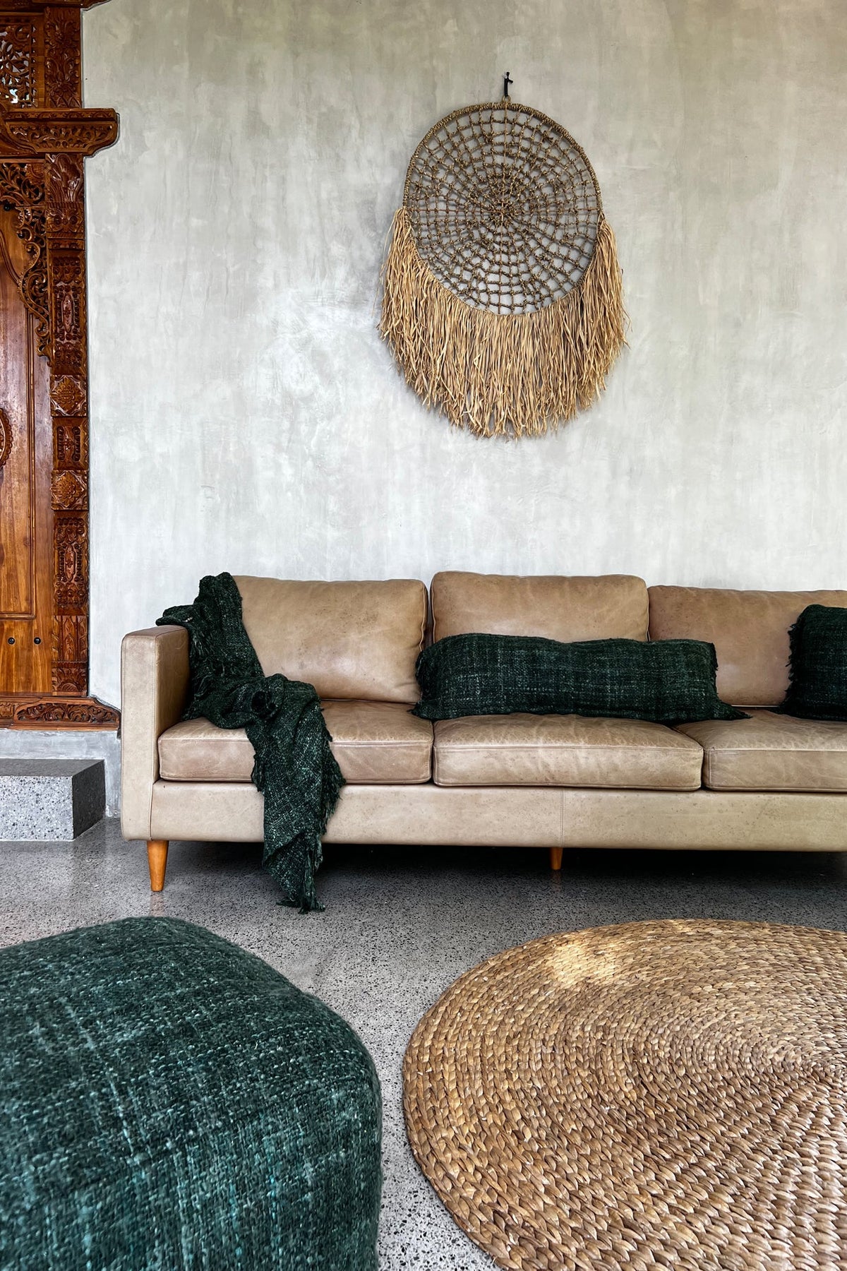 The Oh My Gee Cushion Cover - Forest Green - 35 x 100 cm