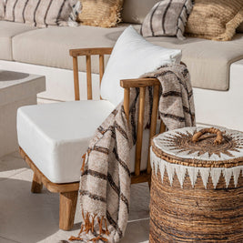 The s'il vous Plaid - Bohemian White