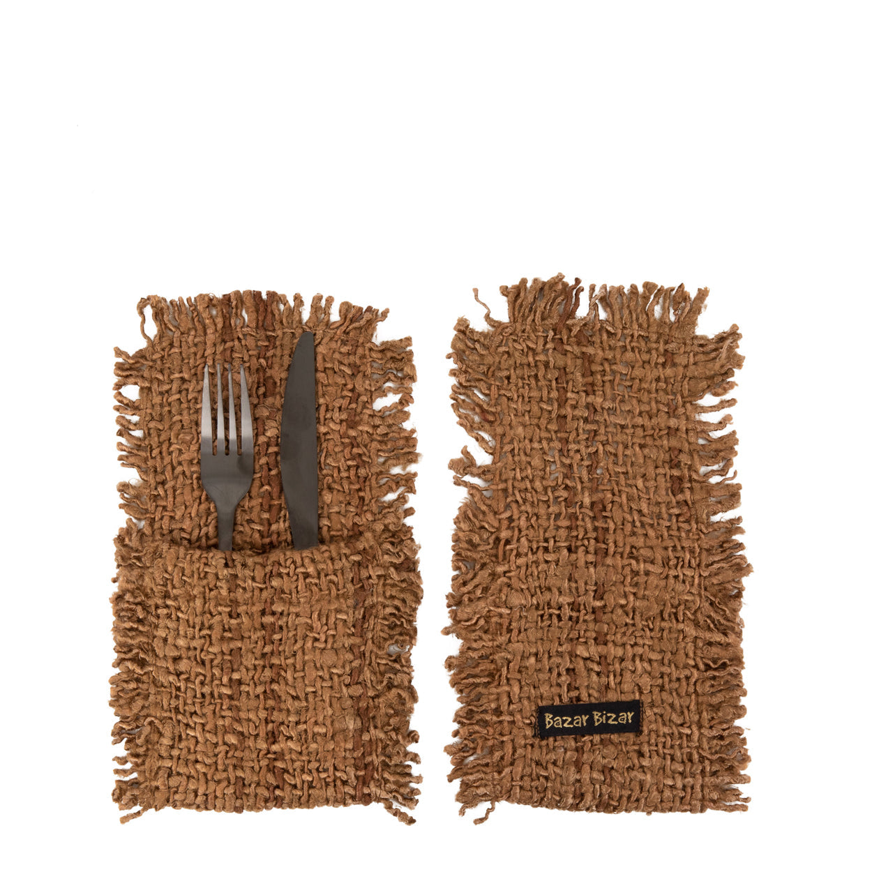 The Oh My Gee Cutlery Holder - Brown