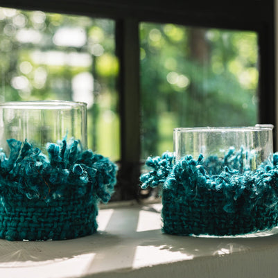 The Oh My Gee Candle Holder - Aqua - M