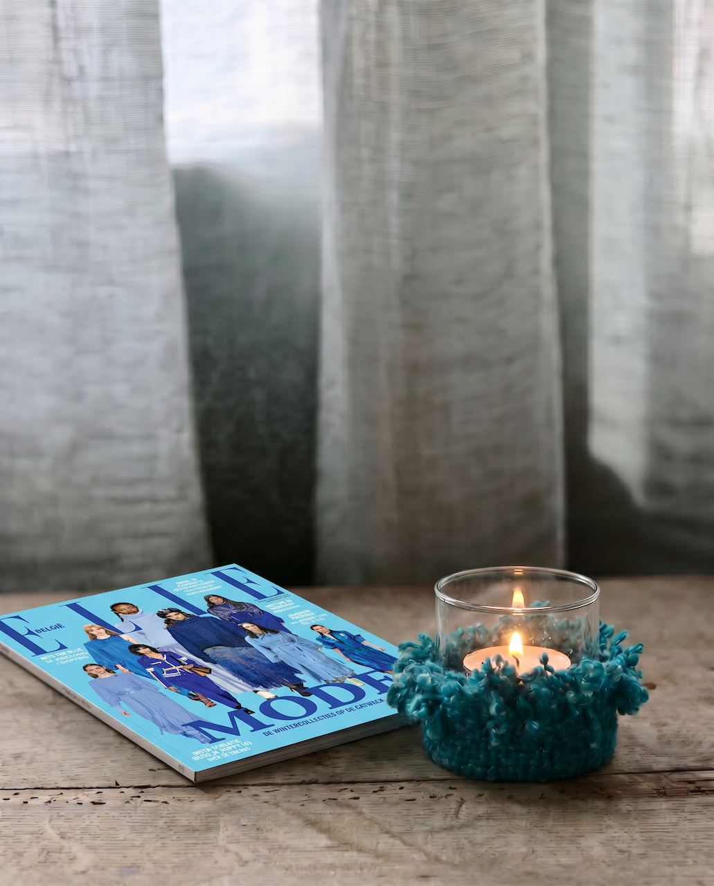 The Oh My Gee Candle Holder - Aqua - Small