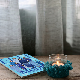 The Oh My Gee Candle Holder - Aqua - Small