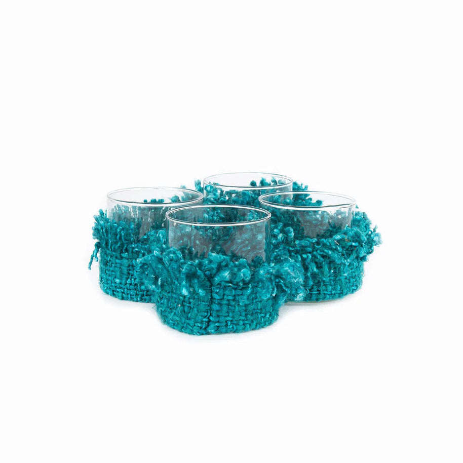 The Oh My Gee Candle Holder - Aqua - Small