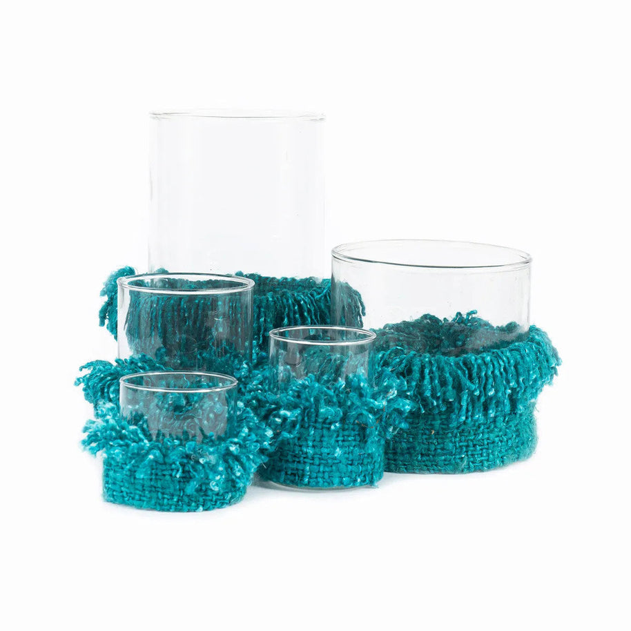 The Oh My Gee Candle Holder - Aqua - Small