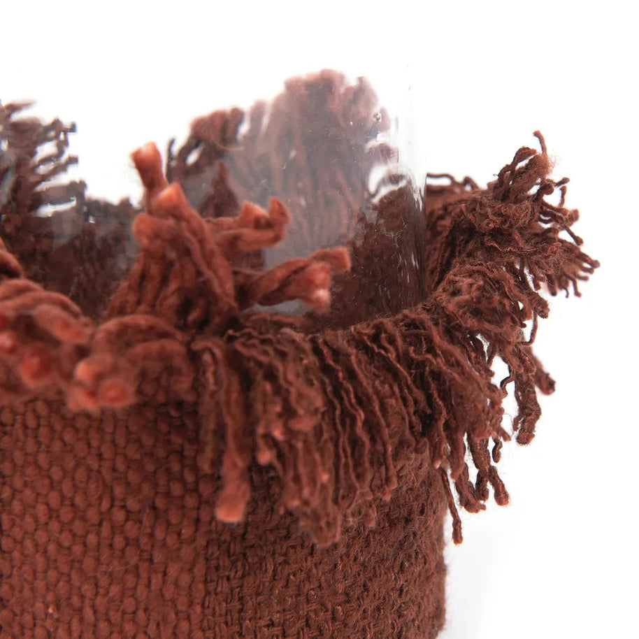 The Oh My Gee Candle Holder - BurgundyVelvet - S