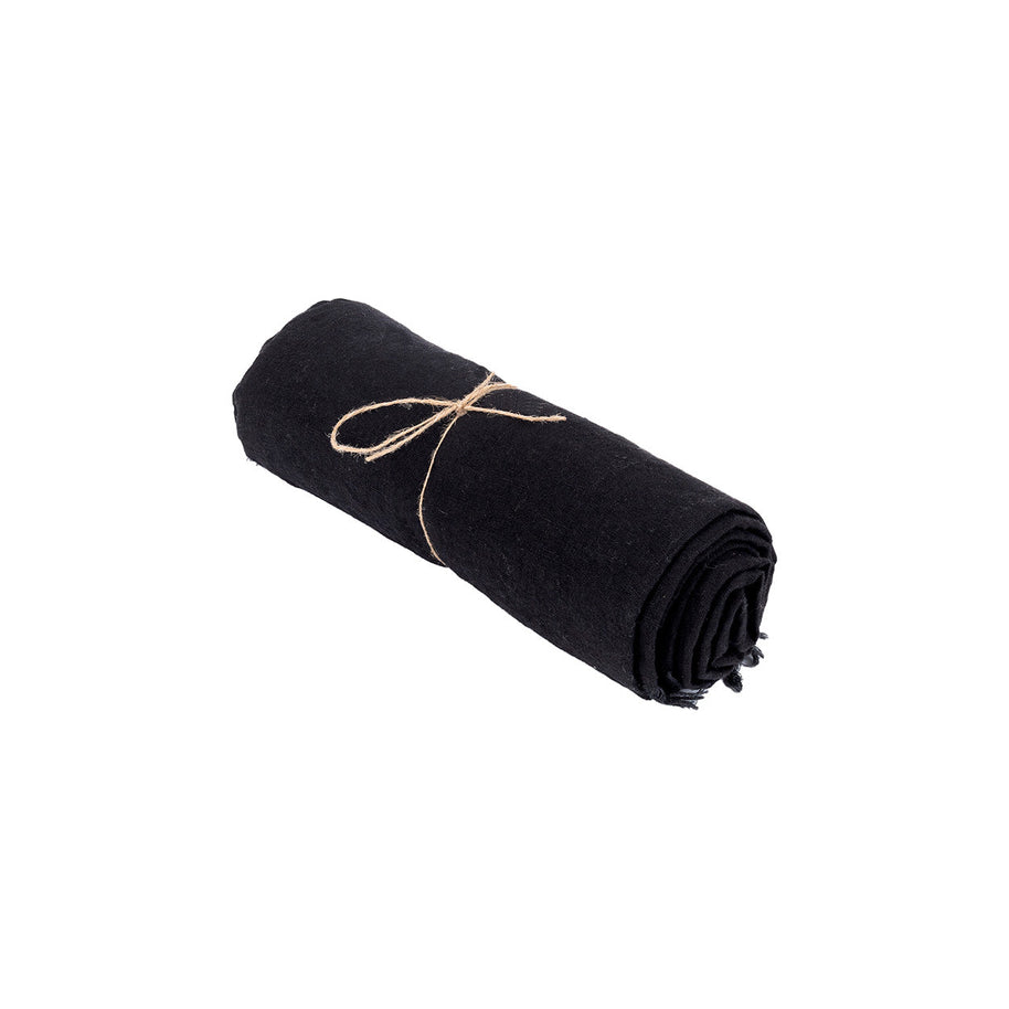 Linen Tablecloth - Black - 150 x 150 cm