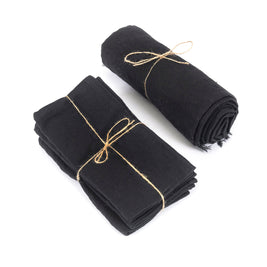 The linen tablecloth - black - 150 x 200 cm