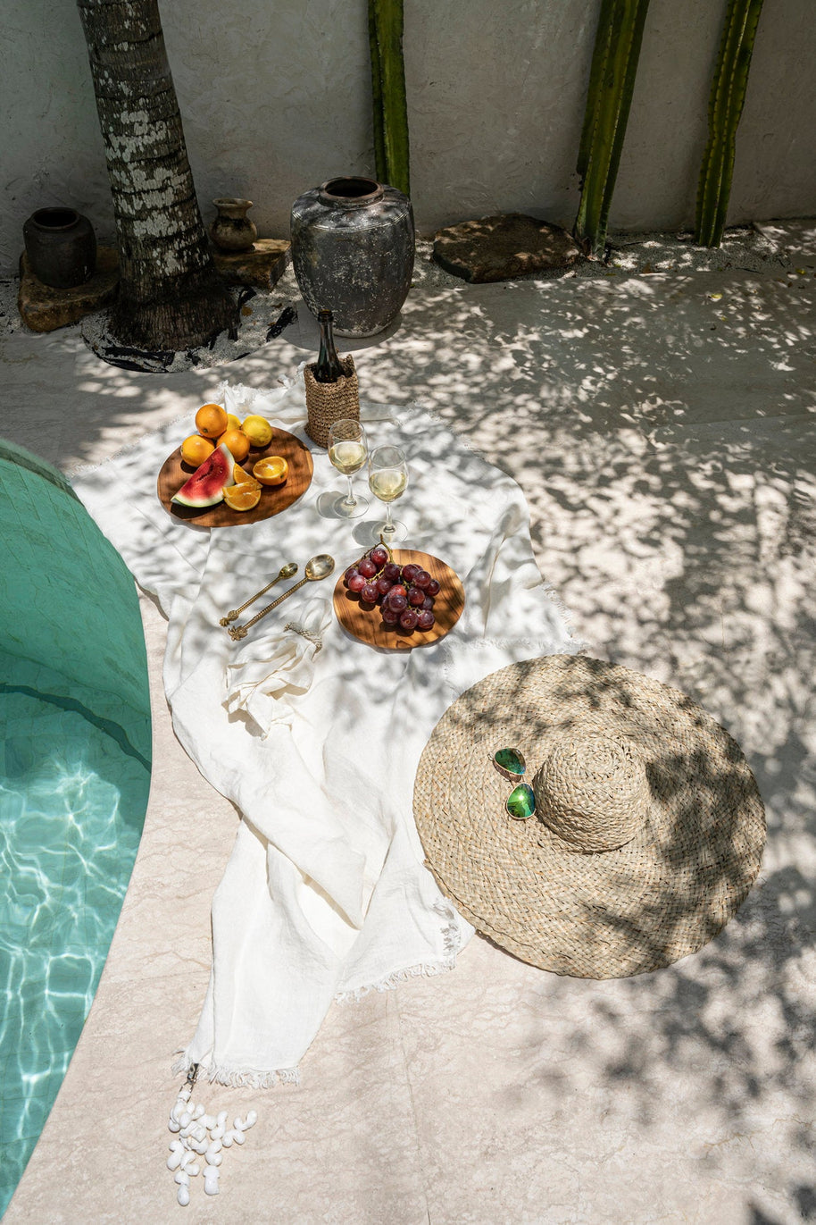 The Linen Tablecloth - White - 180x300