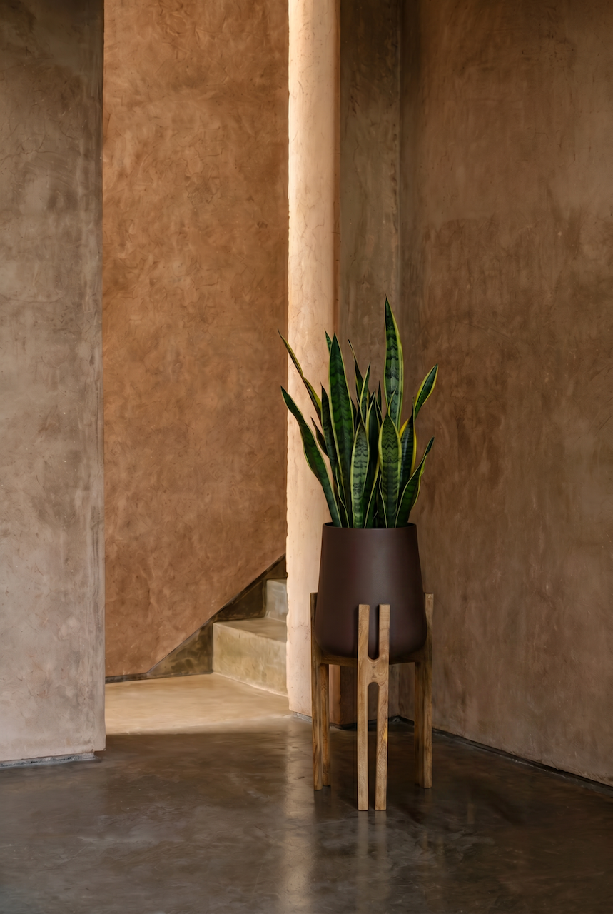 The Forked Root Planter - Natural Brown - Large